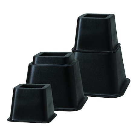 Creative Ware Adjustable Bedi Riser Set RM-GBR03BLK